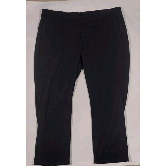 Athleta Trekkie Hike Pants Joggers Size 24 Black Ripstop Active Outdoors UPF 50 - Picture 1 of 10